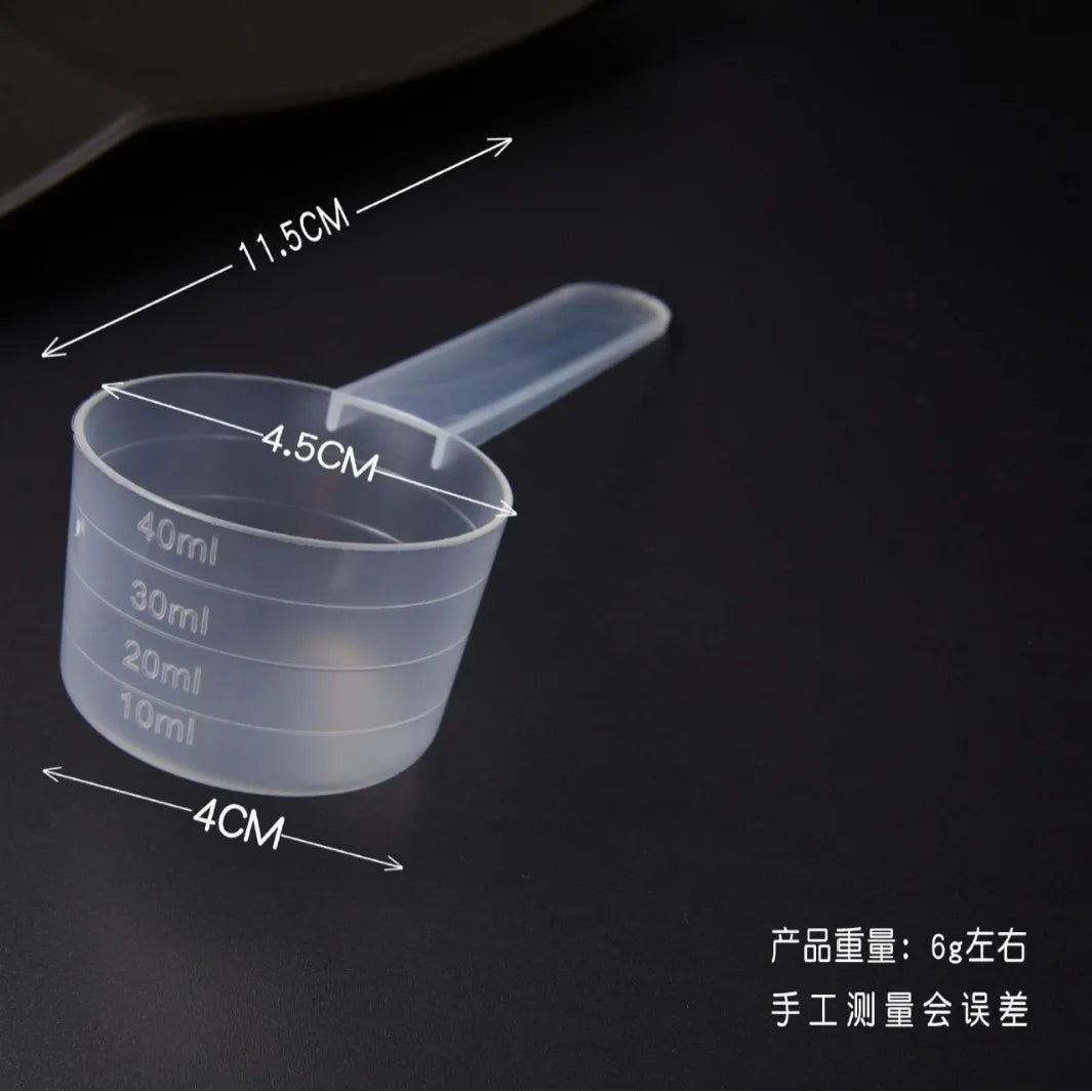 5pcs Plastic Measuring Spoons Washing Powder Spoon Plastic Gel Facial Mask Spoon Scaled Baking Tools Measuring Spoon Set