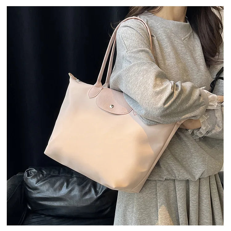 Women's shoulder bag new large-capacity tote bag armpit bag female Longxiang bag fashionable handbag
