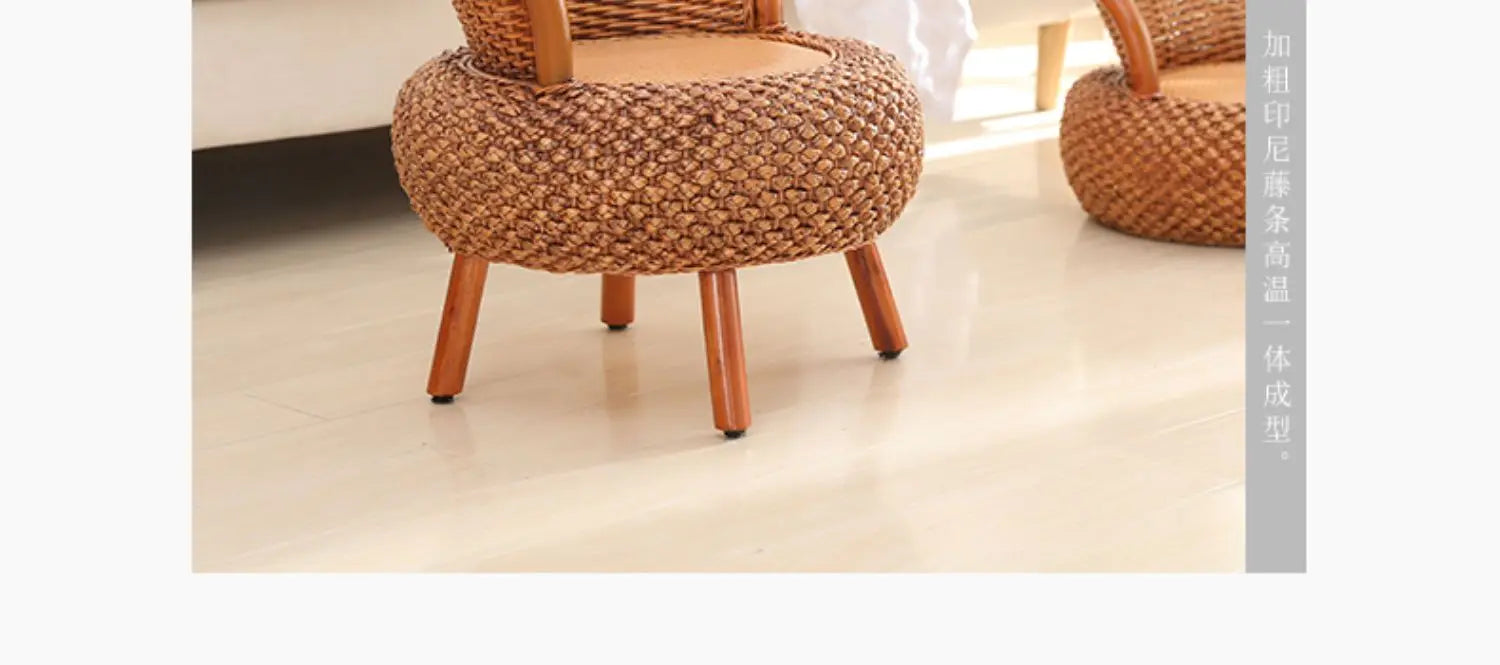 Nordic Rattan Chairs Girl Gaming Computer Occasional Balcony Throne Relax Living Room Chairs Reading Sillones Library Furniture