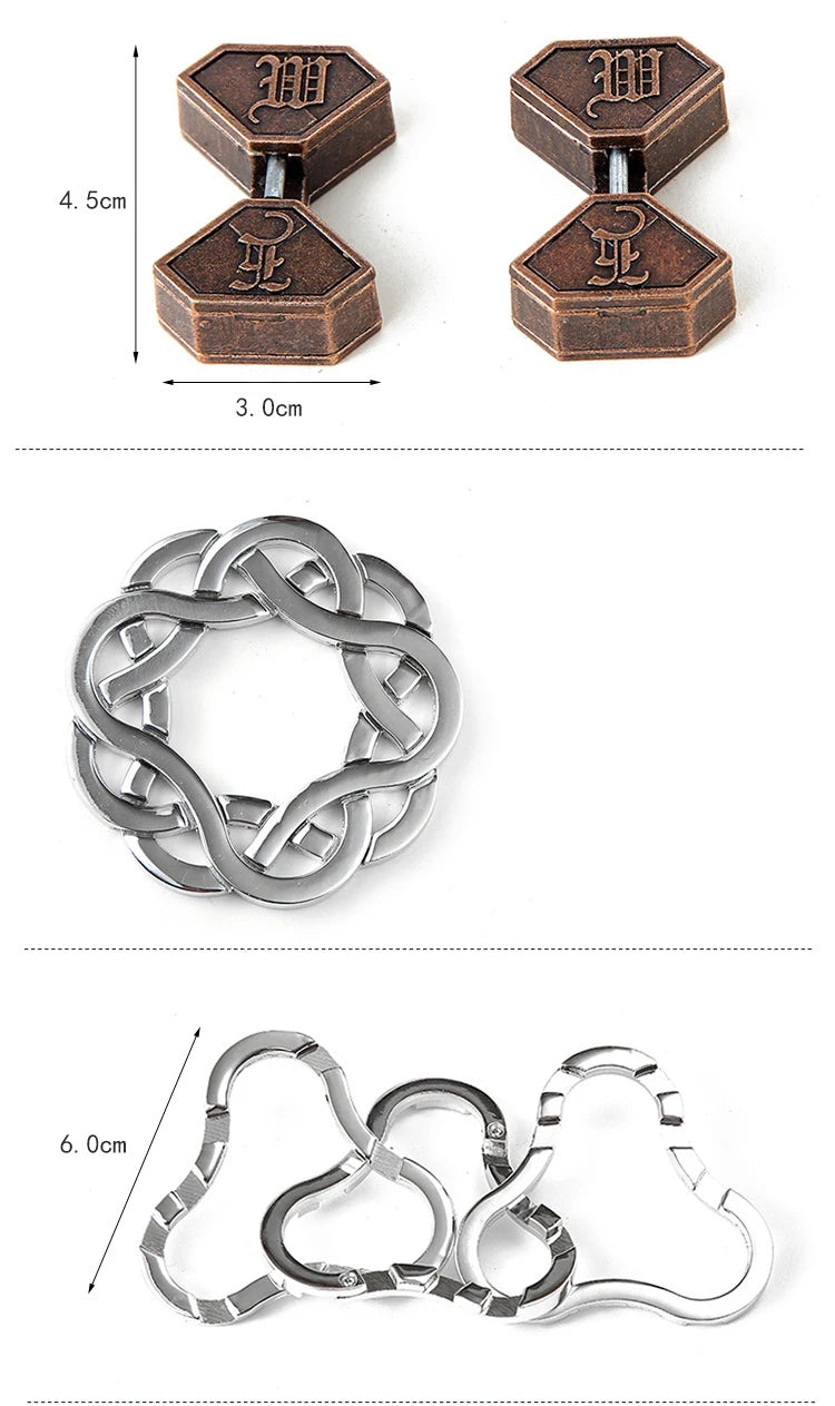Creative Classic IQ Metal Brain Teaser Magic Baffling Puzzles Game Toys for Children Adults Funny Kids Gifts