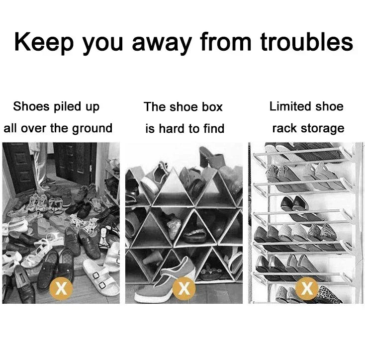 Shoe Rack Storage Organizer Household Living Room Vertical Shoes Rack Storage Cabinet Cabinets Removable Household Shoe Rack