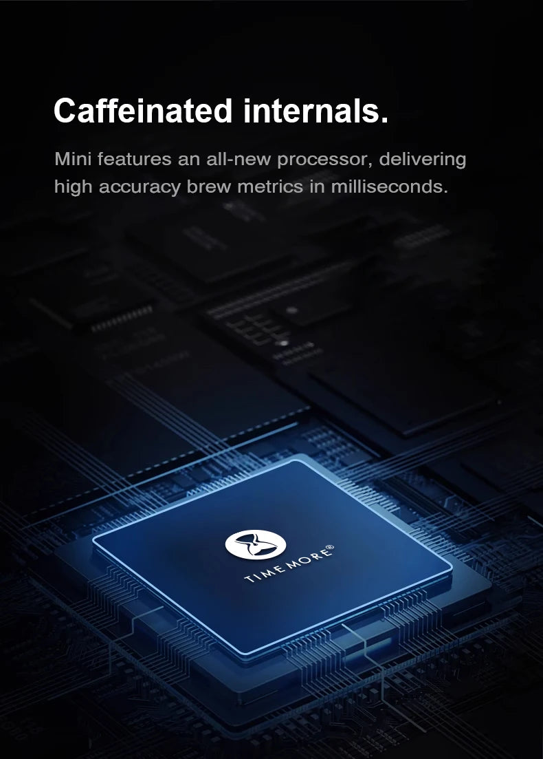 TIMEMORE Black Mirror MINI 0.1g Coffee Scale Espresso And Measurement Flow Rate LED Screen Barista Scales Kitchen