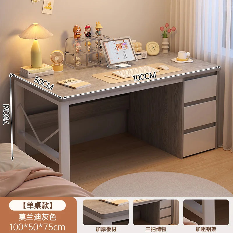 Dressing Simple Office Desk Bedroom Vanity Stainless Steel Office Desk Gamer Cabinet Coffee Escritorios De Oficina Furnitures