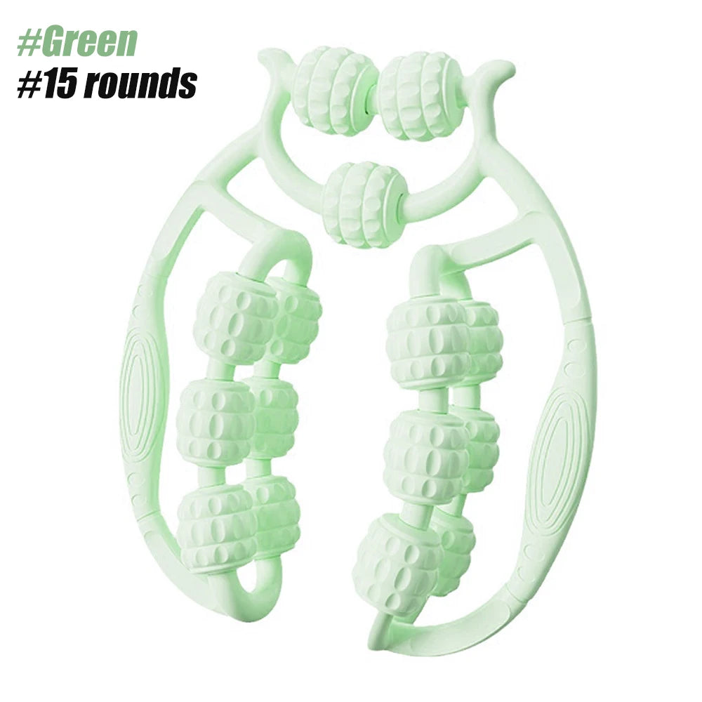 Round Massager Roller for Waist Abdominal Muscles Ring Leg Clip Stovepipe To Clear The Meridian Portable Cellulite Massage Tools