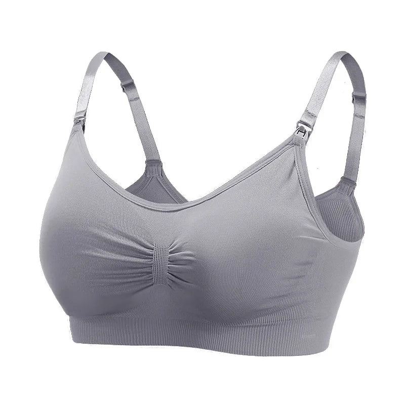 High Quality Maternity Nursing Bras Cotton Breastfeeding Pregnant Underwear Seamless Large Size Breathable Bra Push Up