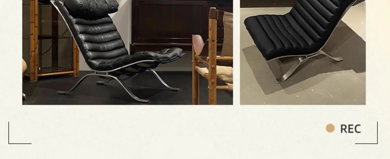 Single Sofa Chair Minimalist Light Luxury Living Room Middle-aged Style High-end Designer Sofa Chair Lazy Leisure Recliner