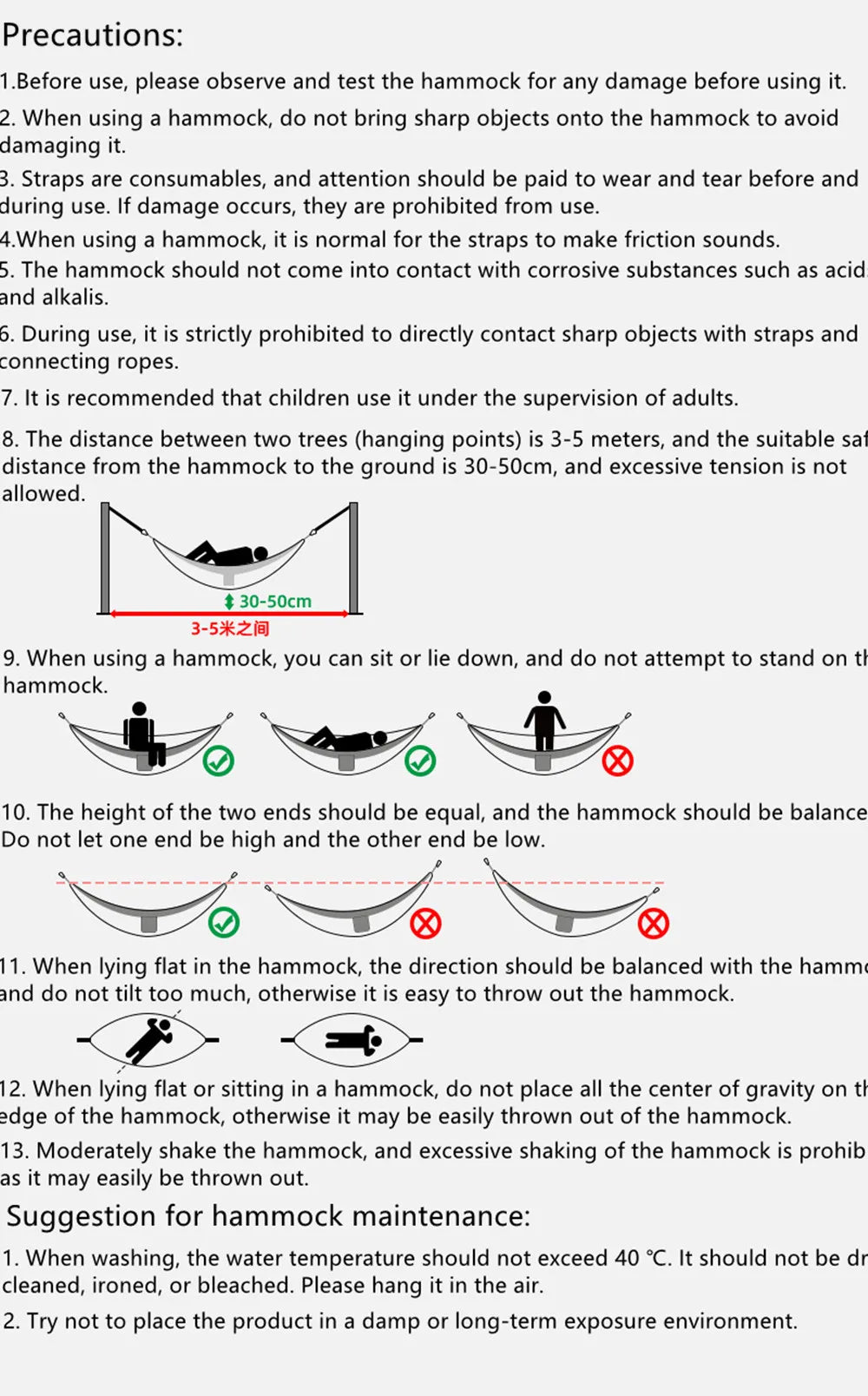 Portable Outdoor Garden Quick Open Anti-Rollover Mosquito Net Hammock Travel Camping Sleeping Hanging Hammock Swing Nature Hike