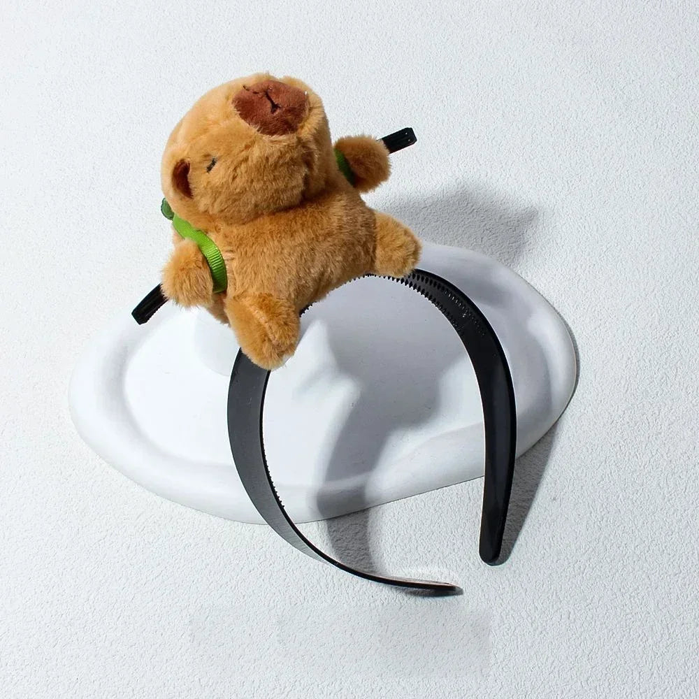 Headband Funny Capybara Hair Hoop Women's Cute Face Wash Headband Funny Plush Hair Band Baby Photography Accessories