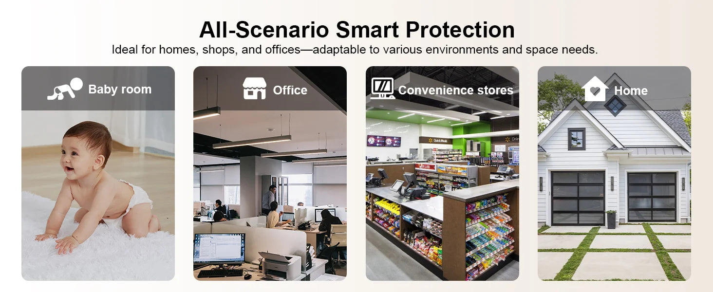 Indoor 4K Security Mini Camera Night Vision 4H Battery Life Motion Detection Alerts SD/Cloud Storage Phone App Control Baby Cam