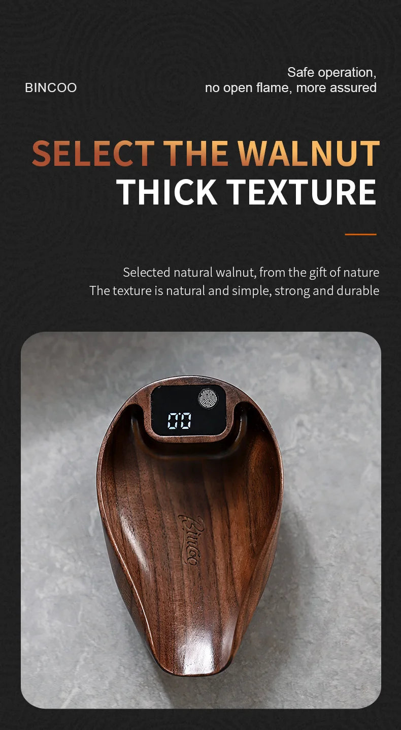 Bincoo Coffee Electronic Scale Professional Coffee Scale Portable Bean Plate 0.1g Accurate Weight Rechargeable