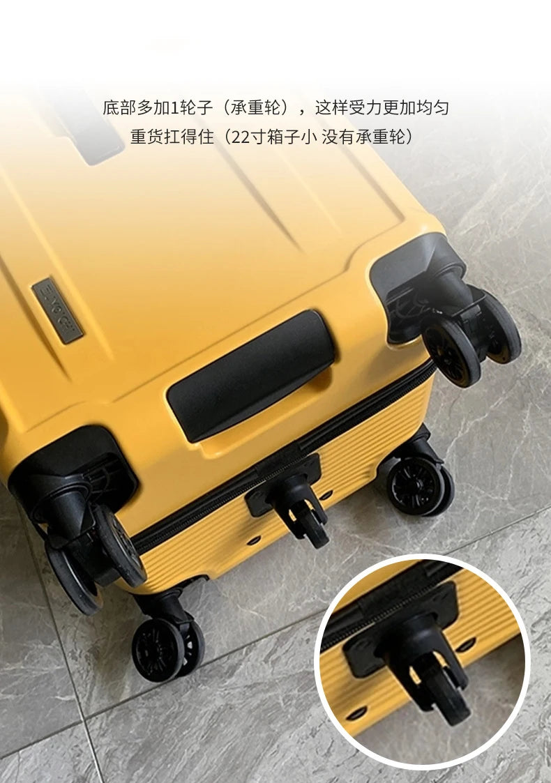 Japanese travel suitcase universal wheel password thickened trolley luggage 22/26/30 inch high value luggage for men and women