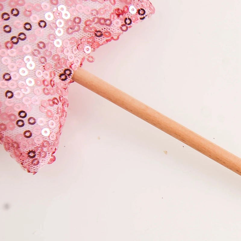 Baby Teddy Velvet Balloon Crown Hat Headwear Star Fairy Stick Happy Birthday Party Decoration Newborn Photography Accessories