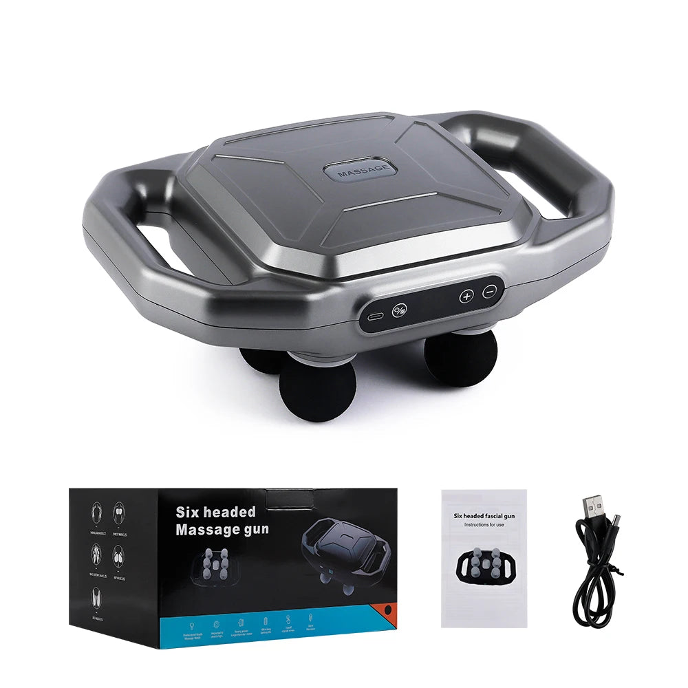 66-head Fascia Gun High Frequency Vibration Body Massage Gun Back Massager Waist Massager Neck Shoulder Thigh Fascia masajeador