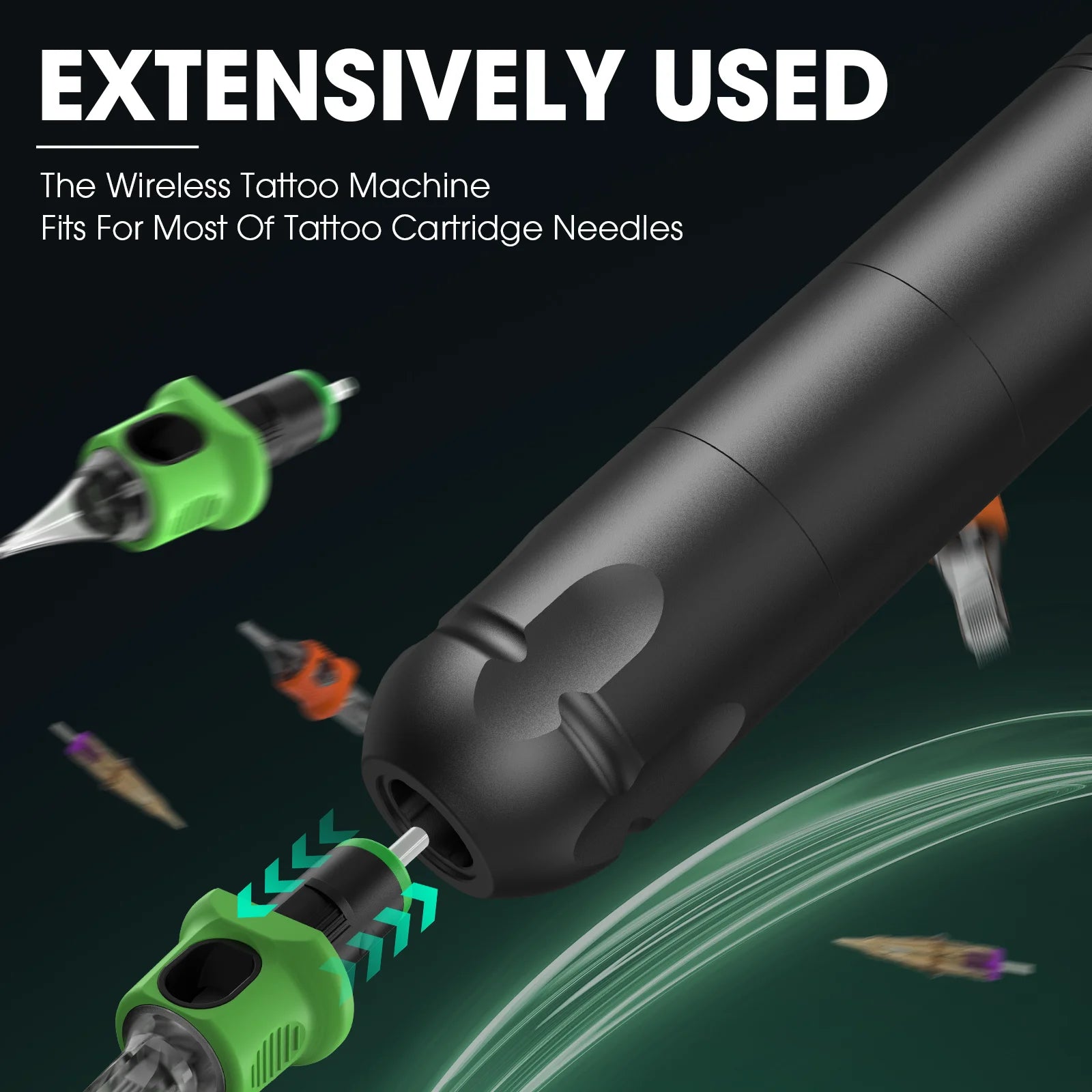 INKIN Unltra one Wireless Tattoo Pen Machine 1600mAh Capacity Led Display Power Supply for Tattoo Cartridge Needles  Machine