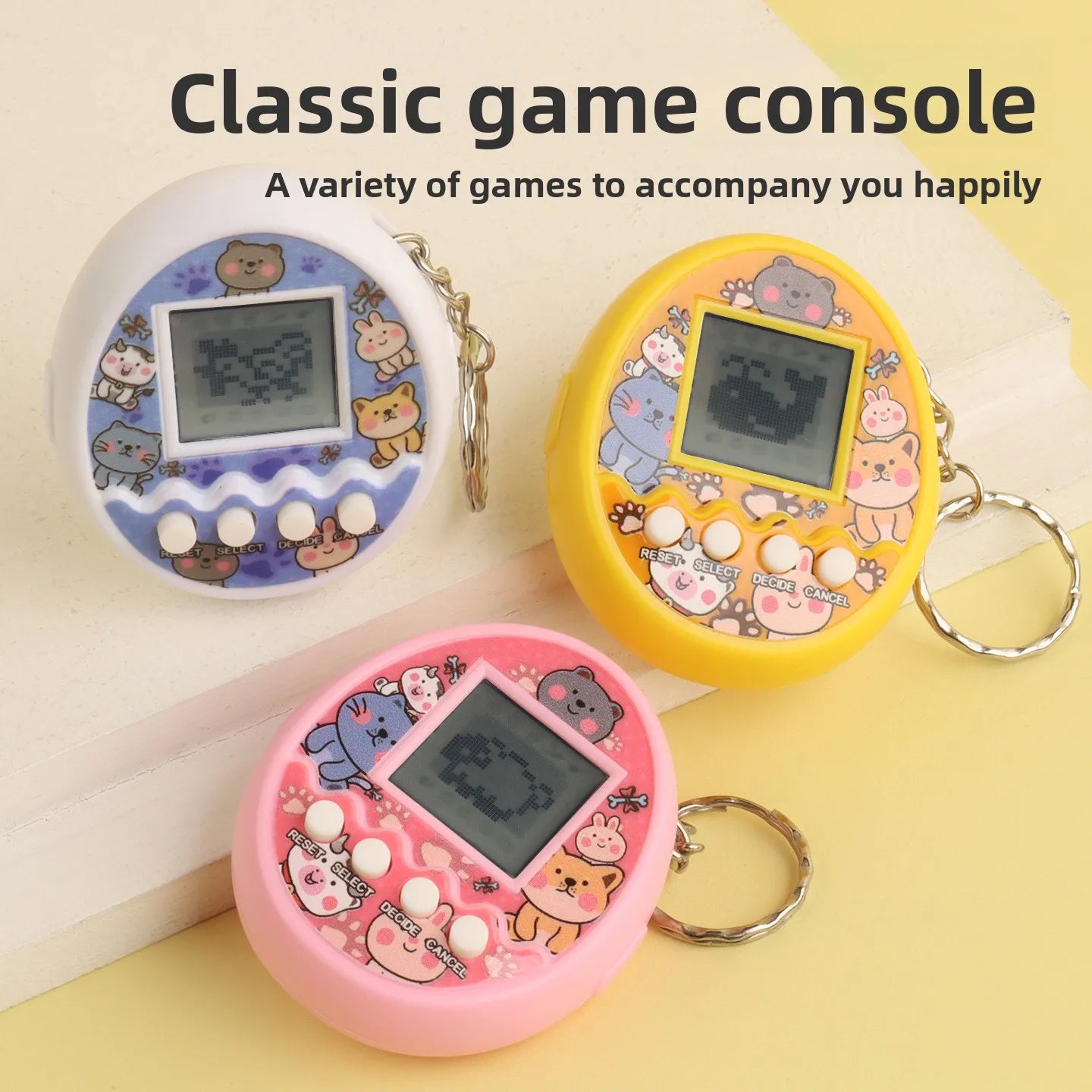 Electronic Pets Kids Game Toys Mini Handheld Game Console Virtual Tamagotchi For Kids Pixel Screen Game Machine Children's Toys