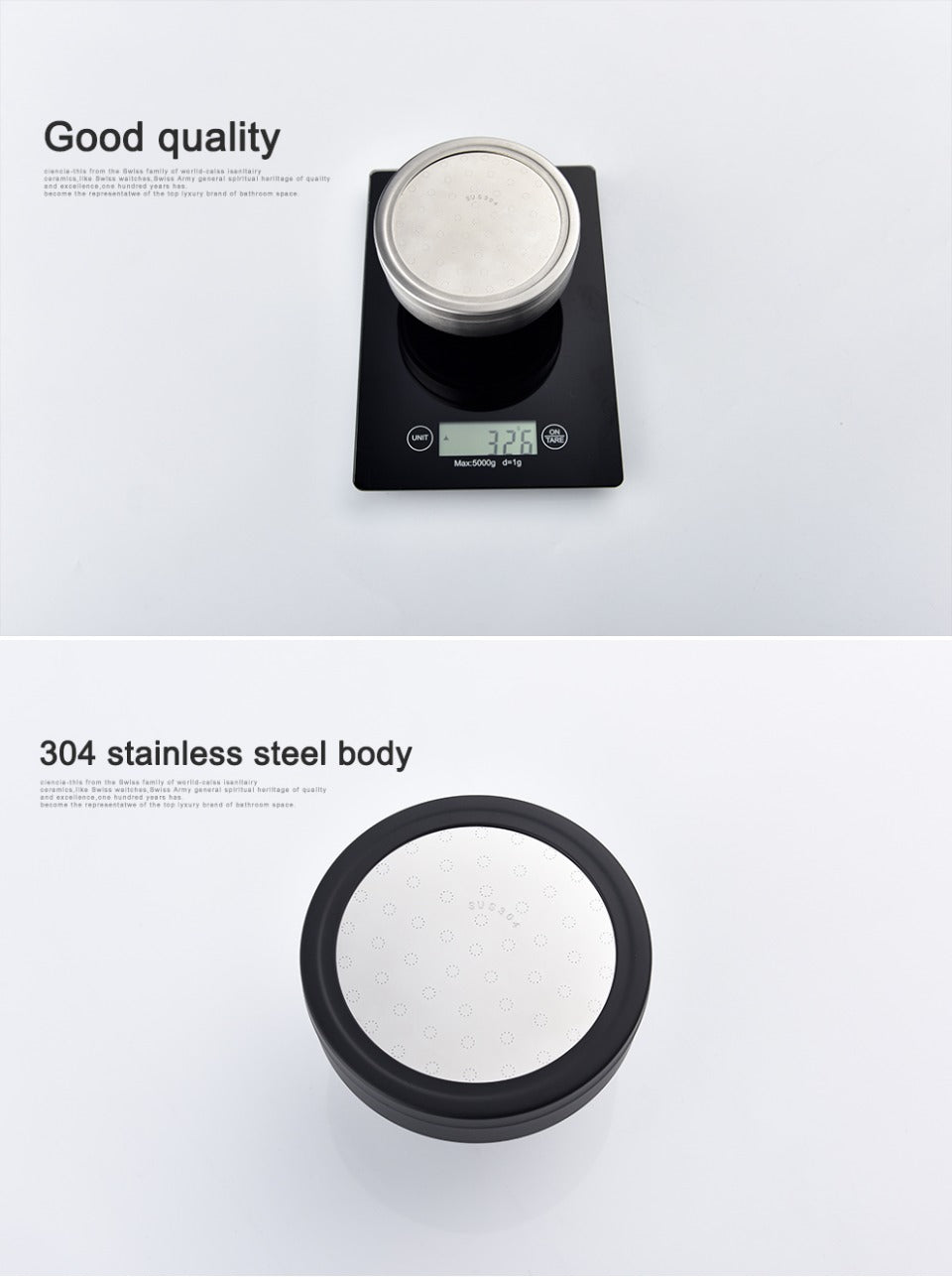 Rain Shower Head Boosting High Pressure High Flow Stainless Steel Rainfall Shower Head Adjustable Angles Bathroom Shower