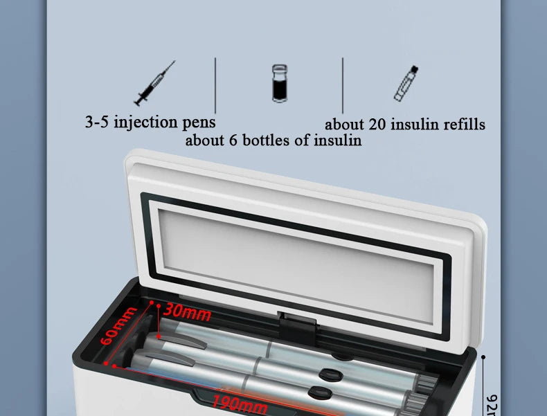 Car Portable Refrigerated Box Cool Box Cooler For Drug Growth Hormone Interferon Insulin USB Charging Thermostat Mini Fridge