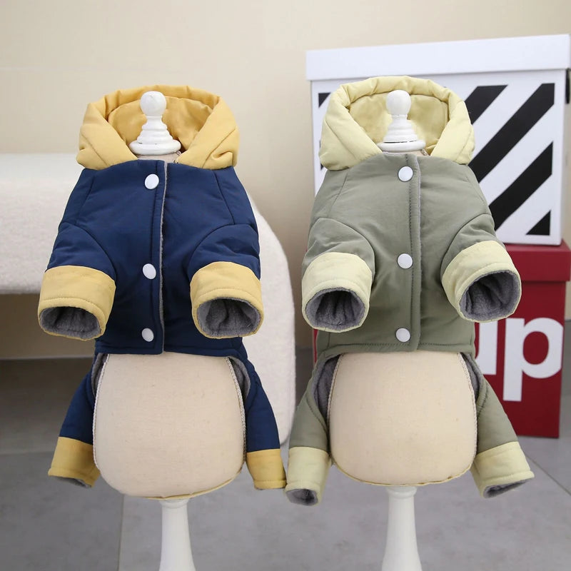Thicken Warm Dog Jumpsuit Winter Dogs Clothes for Chihuahua Youkshire Coat Windproof Puppy Overalls Poodle Jacket Pet Apparel