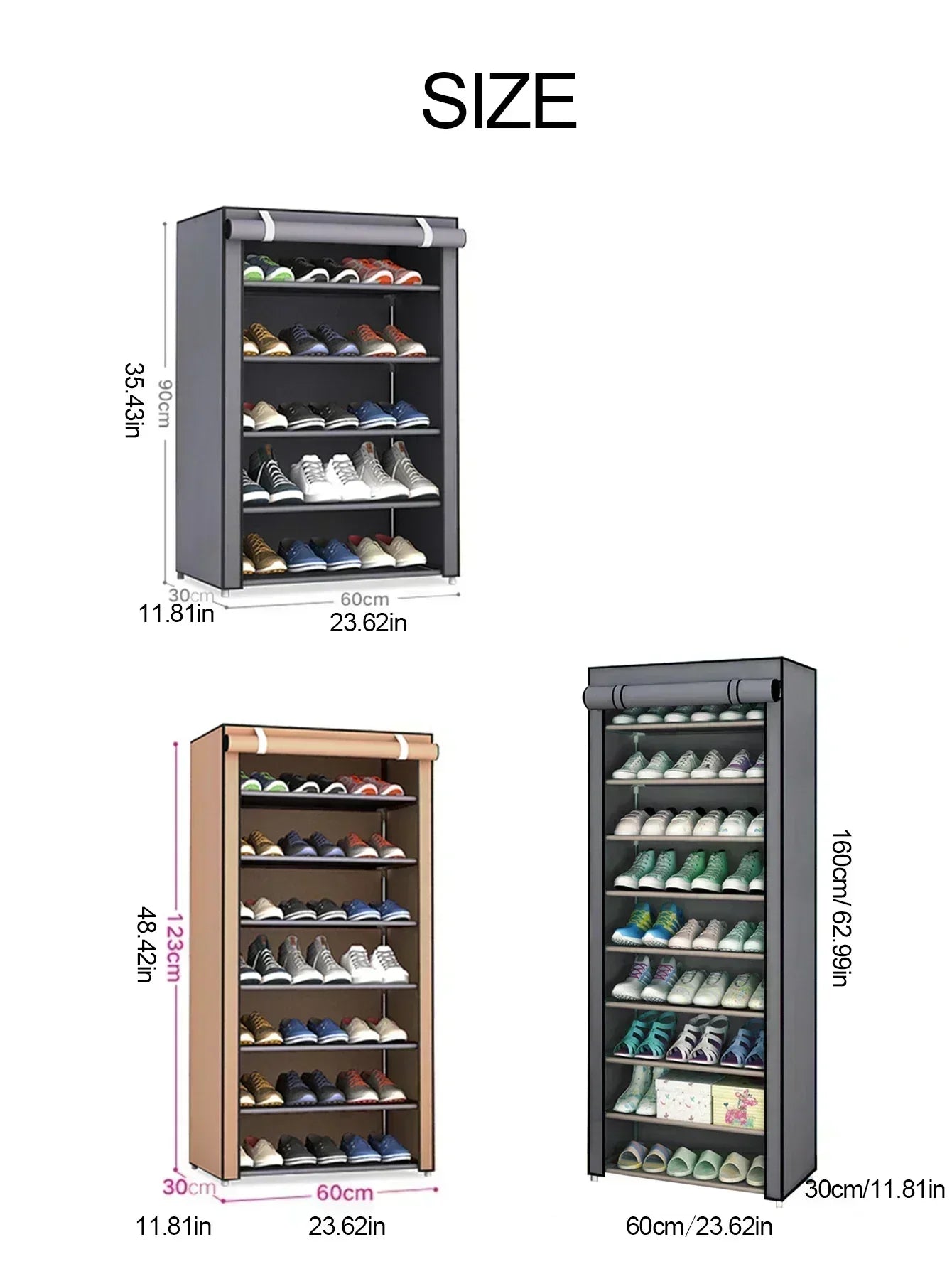 Multi-tier Combination Shoe Rack Home Bedroom Living Room Dustproof Storage Shoe Cabinet Dormitory Simple Shoe Organizer