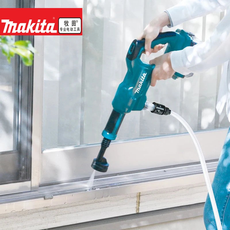 Makita 18V Rechargeable Cleaning Machine DHW180 Wireless Lithium Battery Outdoor Household Water Gun Handheld Car Wash Tool🚗
