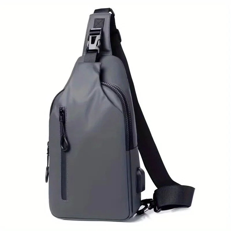 Crossbody Bag Fashionable Large Capacity Waterproof Lightweight Leisure Soft Comfortable Men Single Shoulder Bags