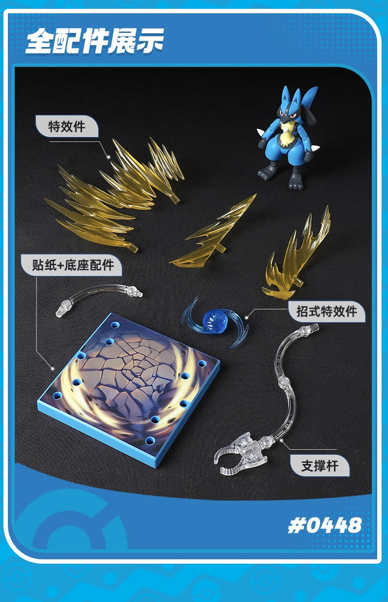 Original Blokees Pokemon Pikachu Eevee Charmander Charizard Greninja Meowscarada Ceruledge Cartoon Characters Building Block Toy