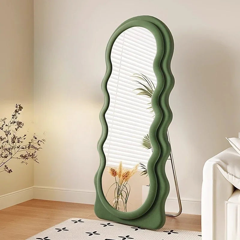 Light Luxury Floor Full Body Mirror Wall Mirrors Room Decoration Makeup Mirrors Full Body Wall Art Miroir Home Bedroom Mirror