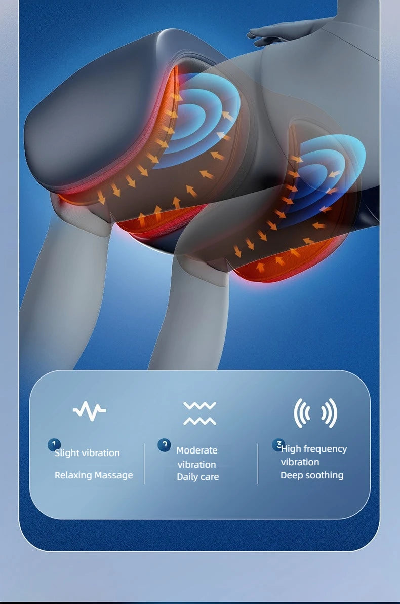 Newly Upgraded Leg And Knee Massager Foot Hot Compress Massage Relaxation Airbag Vibration