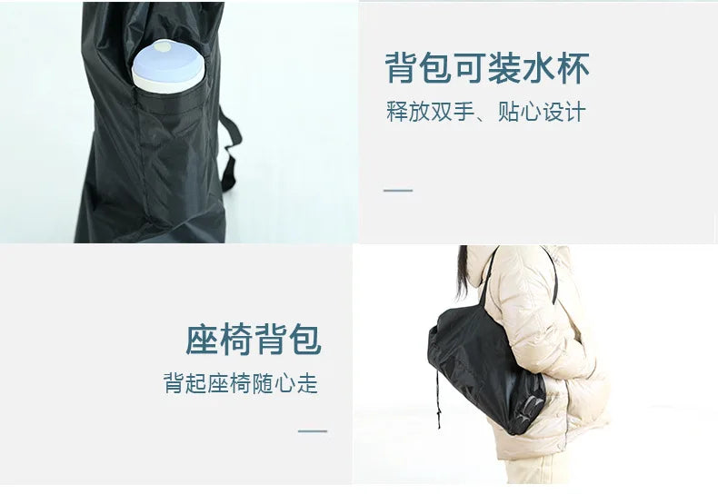 Baby Foldable Portable Dining Chair With Plate Seat Belt Children's Beach Chair Camping Child Comfortable Feeding Seat Baby