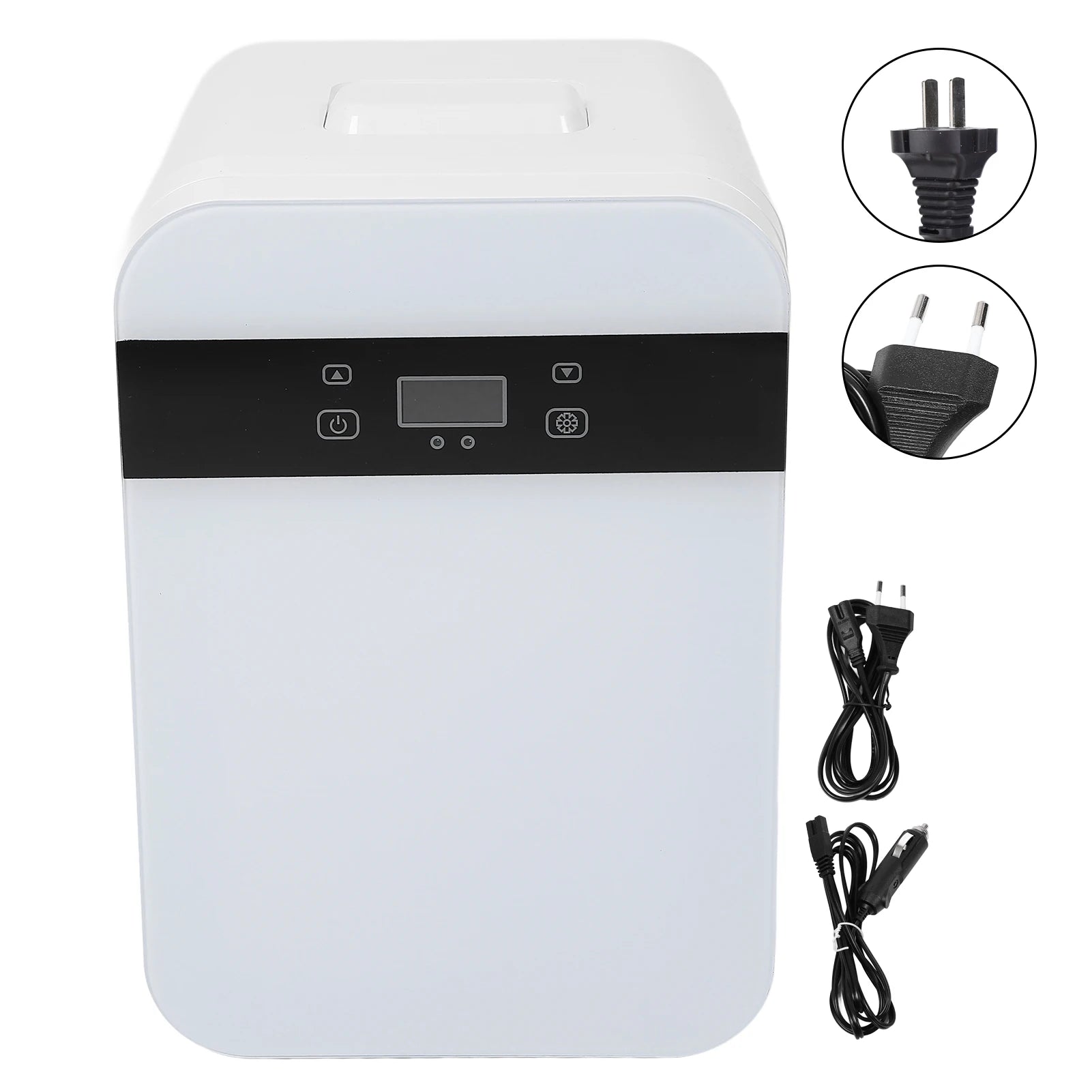 12L Small Fridge Multifunction Efficient Dual Core Digital Display Silent Portable Refrigerator for Bedroom Car Dorm Office