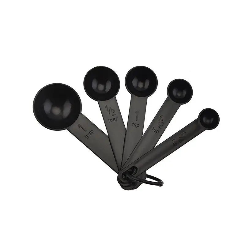 Plastic Measuring Cups and Spoons Set  10 PCS  Kitchen Accessories Engraved US Markings Stackable Measuring Tools