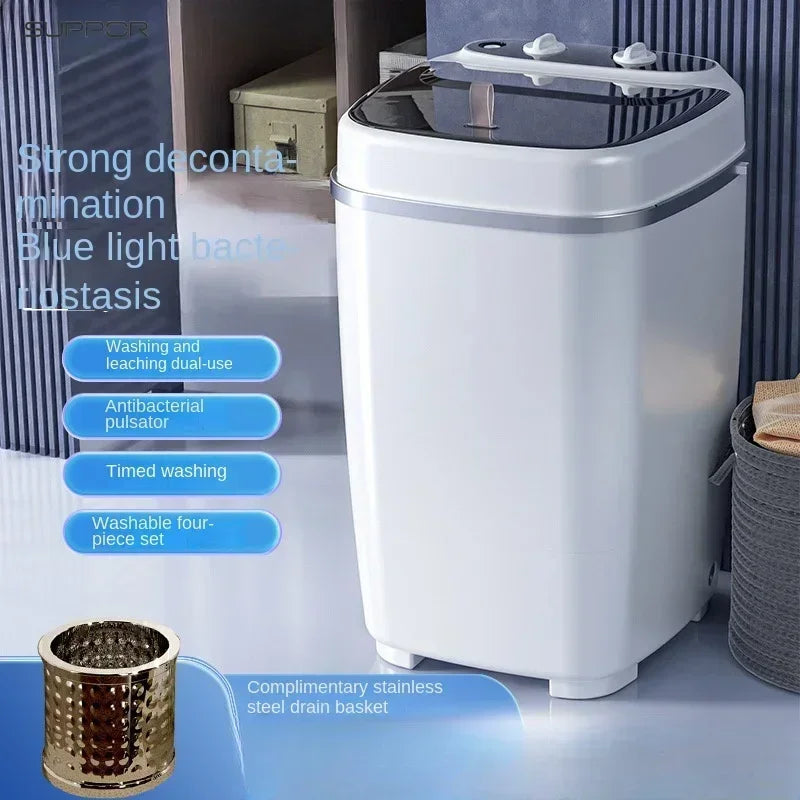 Large capacity washing machine mini small semi-automatic household washing and dehydrating machine dormitory socks washing