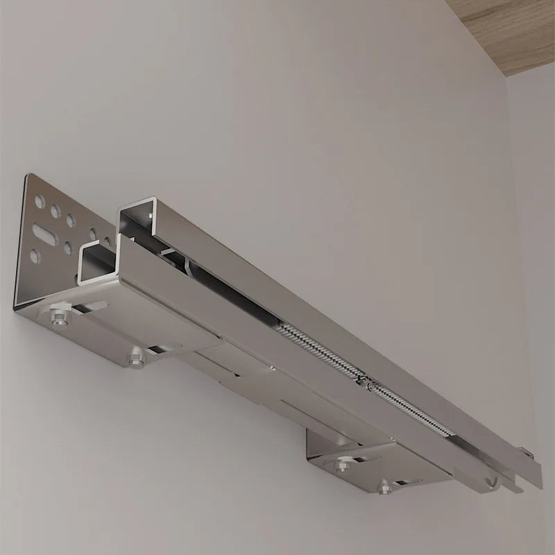 Kitchen Cabinet Aluminum Alloy Basket Three-layer Drawer Dish Rack Blue Rack Inside Cabinet