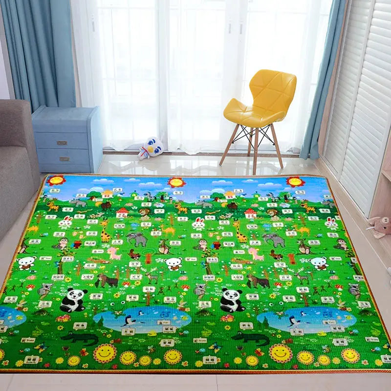 200x180/180x150/180x120cm Play Mat for Children's Thick Safety Mat Friendly Crawling Play Mats Folding Mat Carpet Rug Playmat