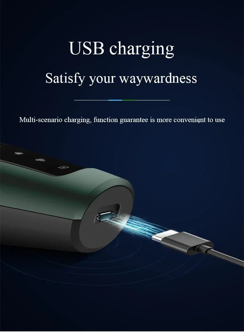 Electric Shavers for Men Waterproof Electric Trimmer Razor Wet &amp Dry Use Rechargeable Battery Rotary Shavers Machine Shaving