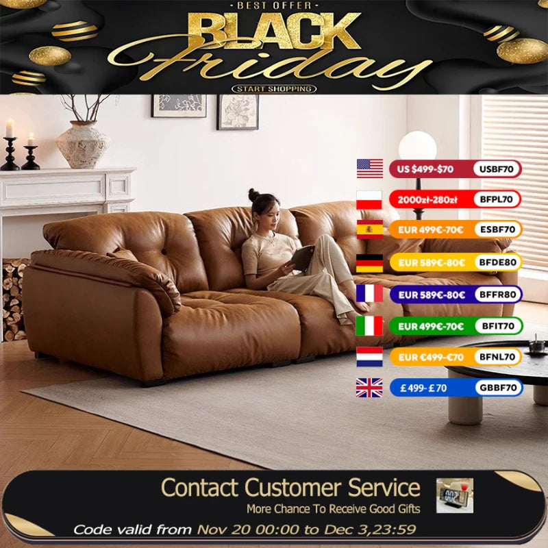 Luxury Loveseat Electric Sofa Strong Full Size Brown Lazy Recliner Chair Lounges Sleeper Designer Woonkamerbanken Furniture