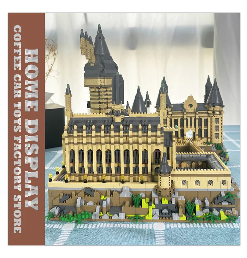 Creative Magic School Model Diamond Bricks Sets Medieval Castle MOC Building Blocks DIY Plastic Toys Adult Kids Christmas Gifts