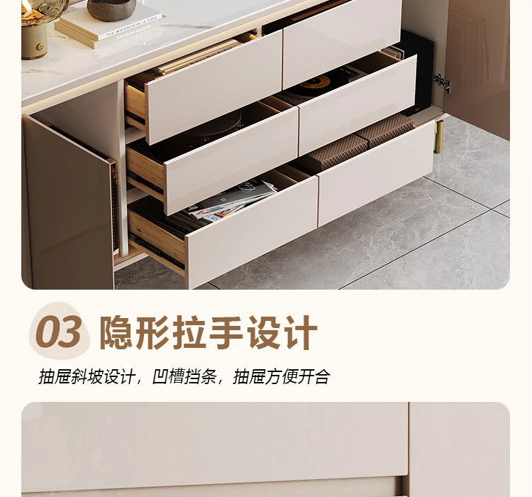 Simple Space Saving Cabinets Living Room Portable Storage Modern Trendy Display Cabinet Simple Luxury Vitrina Furniture