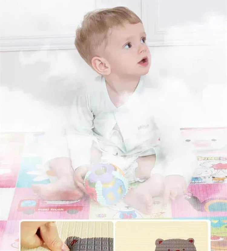 5 sizes to choose Baby Crawling Play Mats Cartoon Lion Giraffe Folding Mat Carpet Play Mat for Children's Safety Mat Rug Playmat