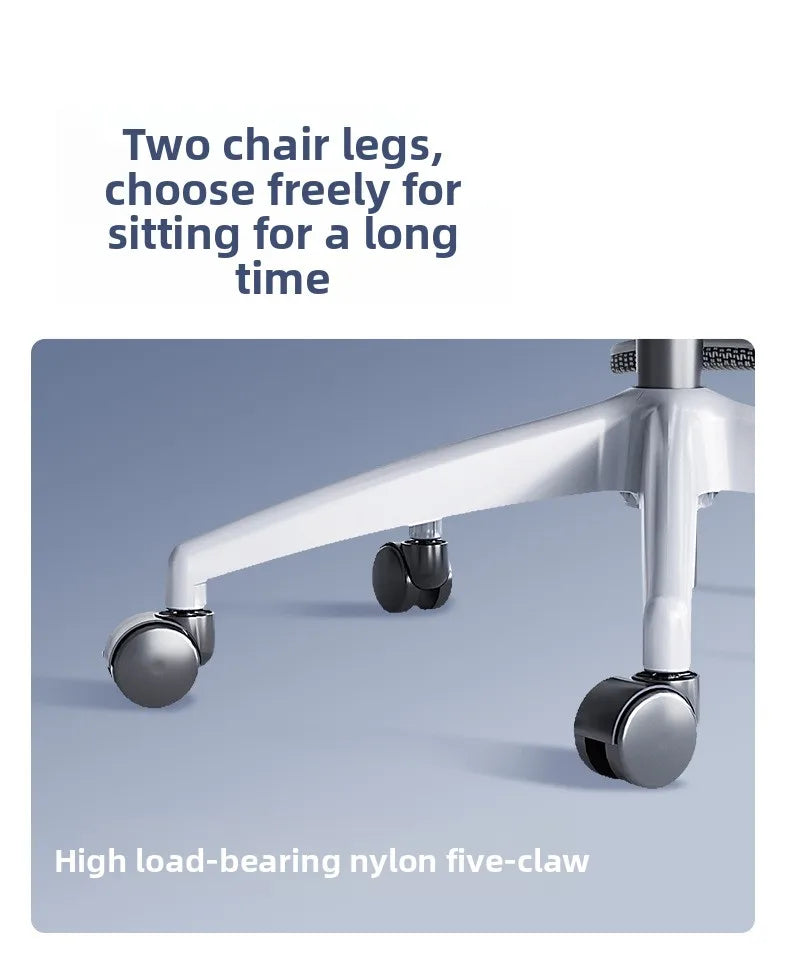 Ergonomic Computer Chair, Reclining Office Swivel Chair, Nylon Feet Four-Level Gas Rod