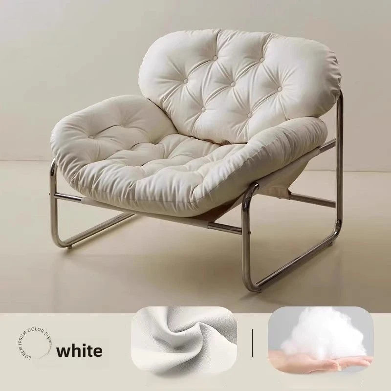 Leather Single Living Room Armchair Adjustable Recliner Chairs Comfortable Backrest Chair Light Luxury Living Room Furniture