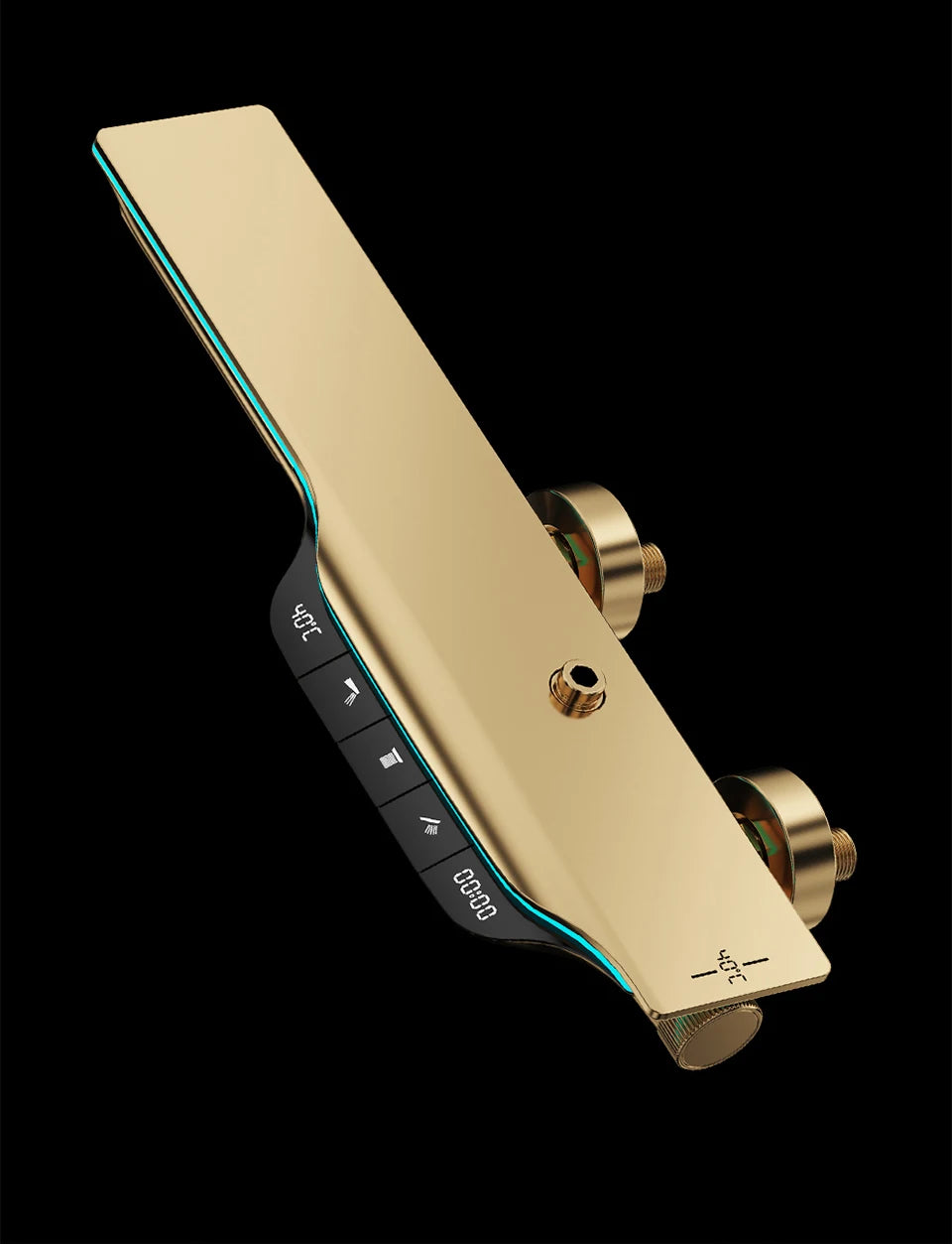 VGX Thermostatic Shower System Intelligent Digital Bathroom Shower Faucet Set Temperature Display Rainlfall Bathroom Shower Set