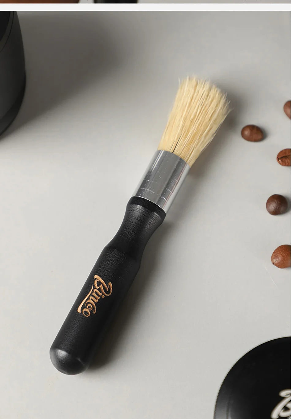 Vintage Coffee Brush Grinder Cleaning Tool Retro Barista Espresso Machine Cleaner Solid Wood Brush Coffee Machine Accessories