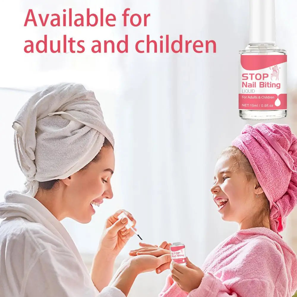 15ml Liquid To Stop Nail Biting 0.5fl oz Anti Bite Nail Polish Anti Nail Biting For Kids Care For All Ages Stop Thumb Sucking
