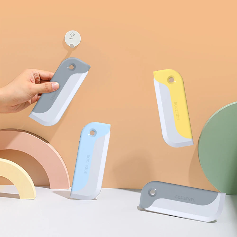 Soft Silicone Glass Wiper Scraper Bathroom Glass Cleaning Tools for Kitchen Car Mirror Cleaner Squeegee Window Cleaning Brush