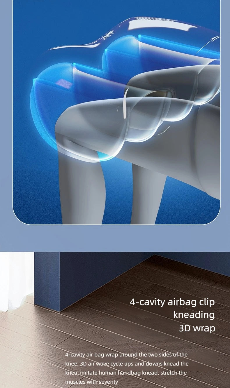 Newly Upgraded Leg And Knee Massager Foot Hot Compress Massage Relaxation Airbag Vibration