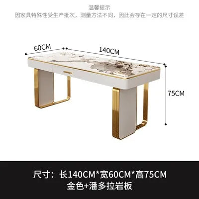 Modern Luxury Rock Slab Room Desks Gaming Desk Computer Desk Office Table Gaming Table Motion Study Computer Desks Furniture