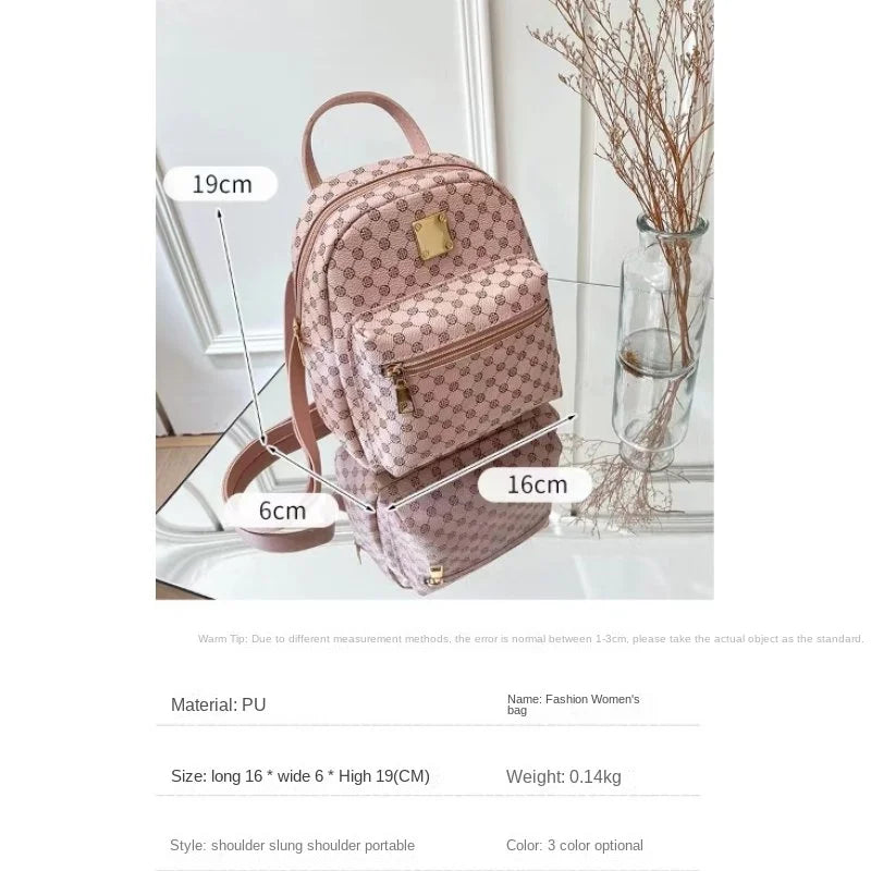 Classic Women Backpack Fashion School Bags Female Daily Shopping Girl Backpacks Schoolbags