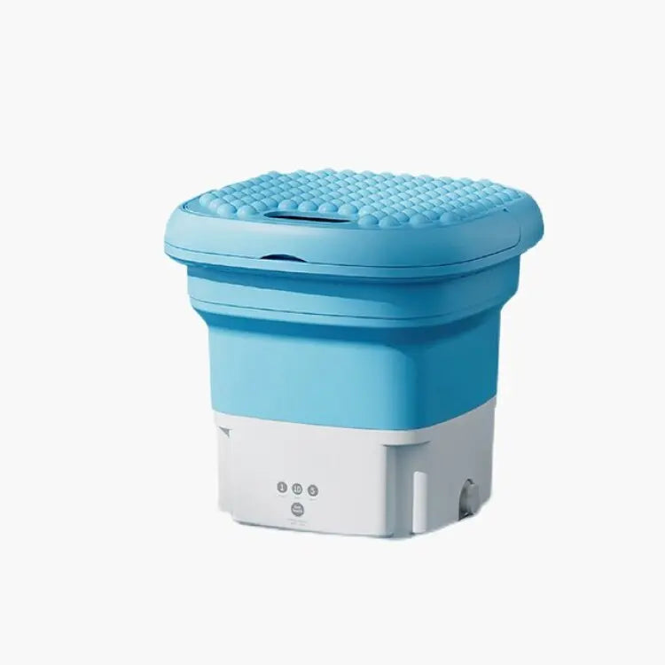 Portable folding washing machine With Spin Dryer Household Automatic Blue Light Sterilization Mini Underwear Laundry Washer