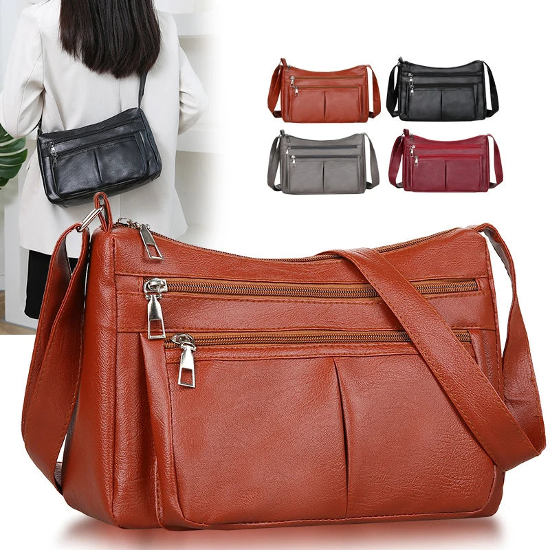 Women's Bag 2025 Trend Korean Handbags Designer Luxury Brand Ladies Shoulder Bags Soft Leather Fashion Versatile Crossbody Bag